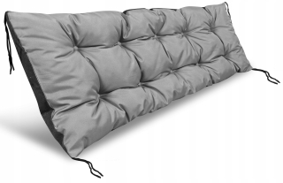 Záhradný vankúš 150x50 cm na hojdaciu lavicu paleta vodeodolná šedá